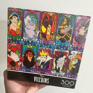 Disney Villains Stained Glass 300 Piece Puzzle
